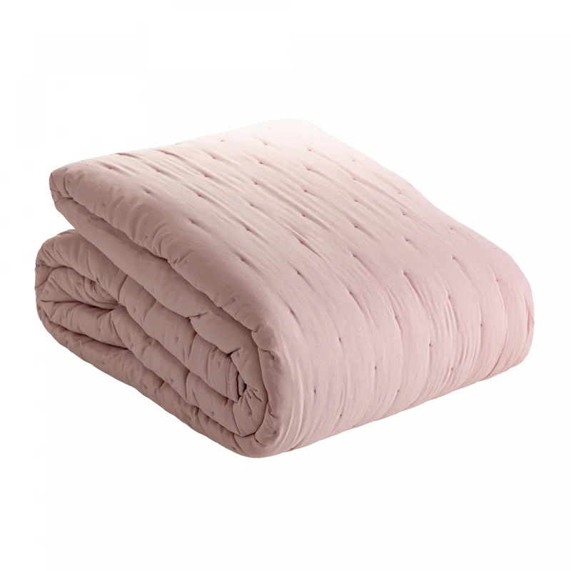 Colcha Matelassê Saphira Casal e 2 Porta Travesseiros Toque 300 Fios Rosa Microfibra - Lyor Unico - LYOR