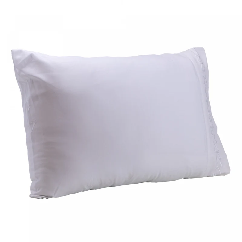 Jogo 2 Fronhas Bordado Duquesa 50cm x 70cm Branco Microfibra - Lyor Unico - LYOR