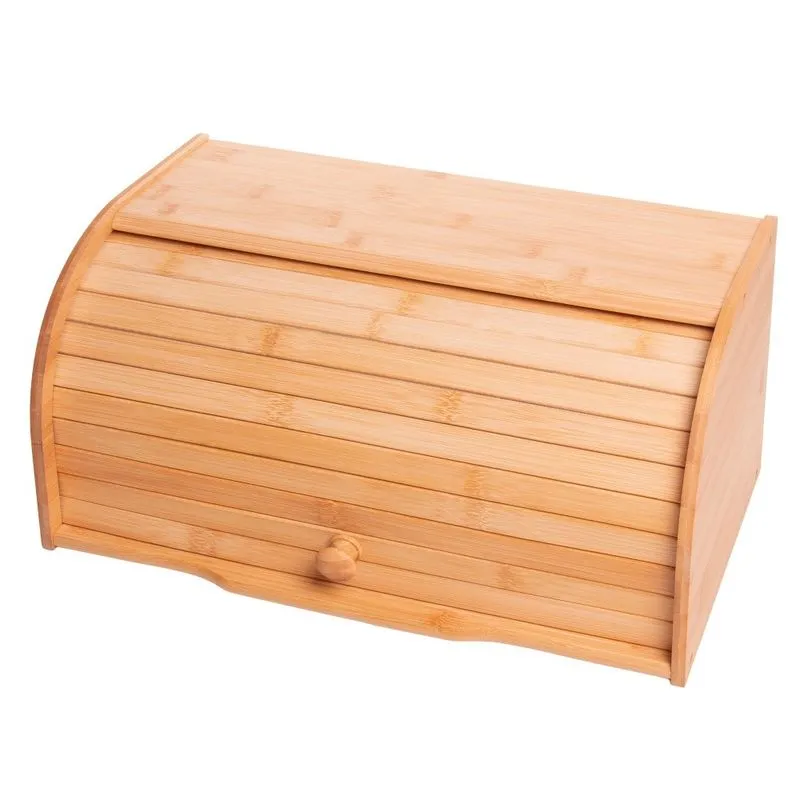 Porta Pão Bambu Abertura Frontal 39x23x20cm Lyor