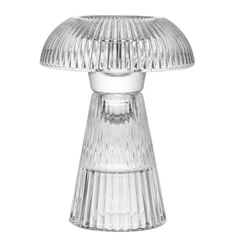 Castiçal Mushroom 11cm em Vidro Lyor - LYOR