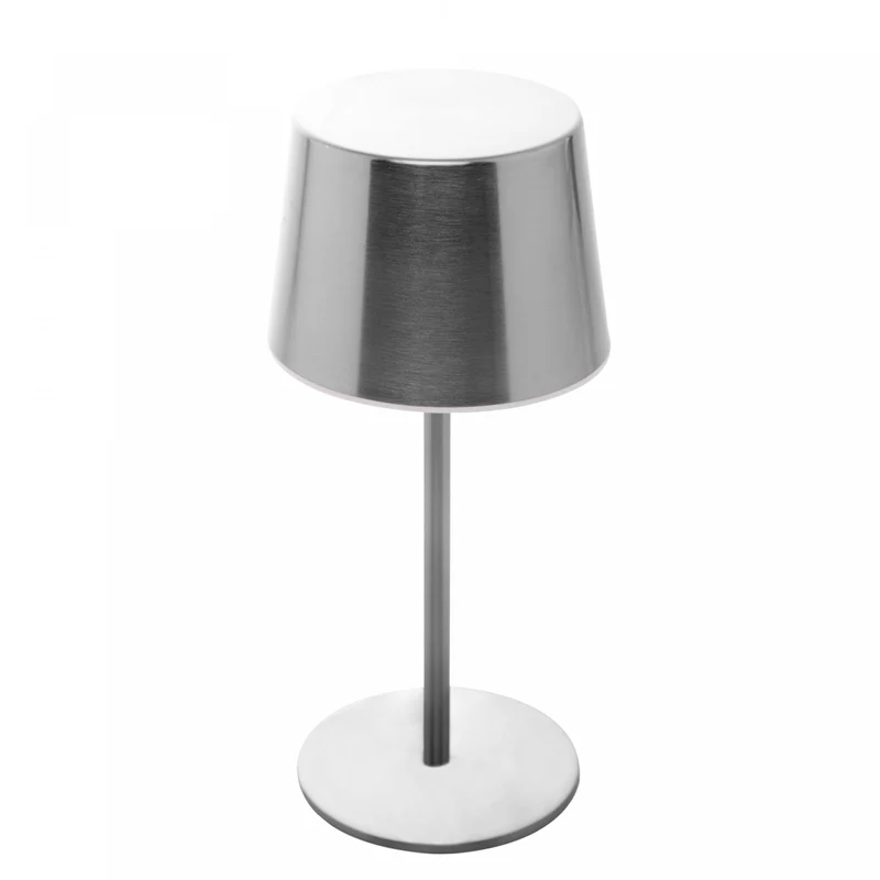 Luminária de Mesa Led 3 Tons Usb Elara Prata Metal - Lyor Unico - LYOR