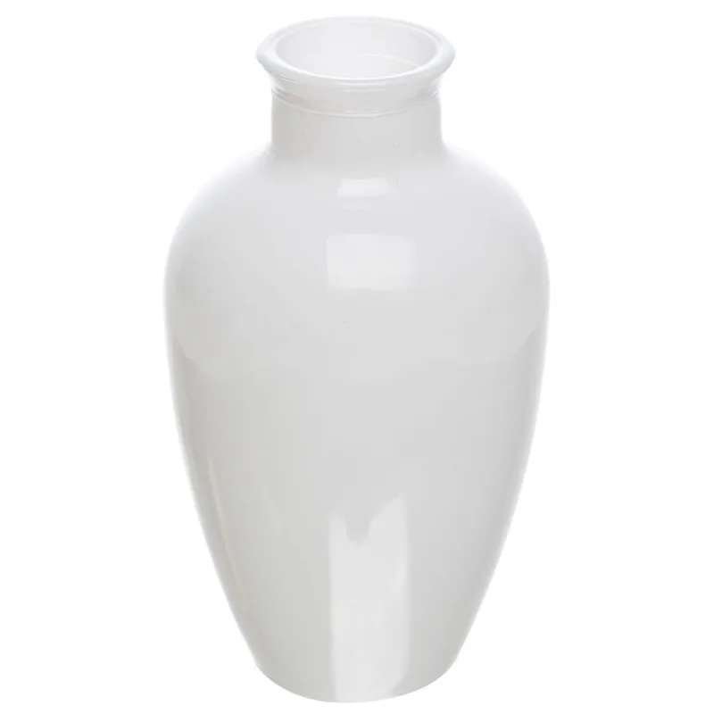 Vaso Decorativo White 13x7cm em Vidro Lyor - LYOR