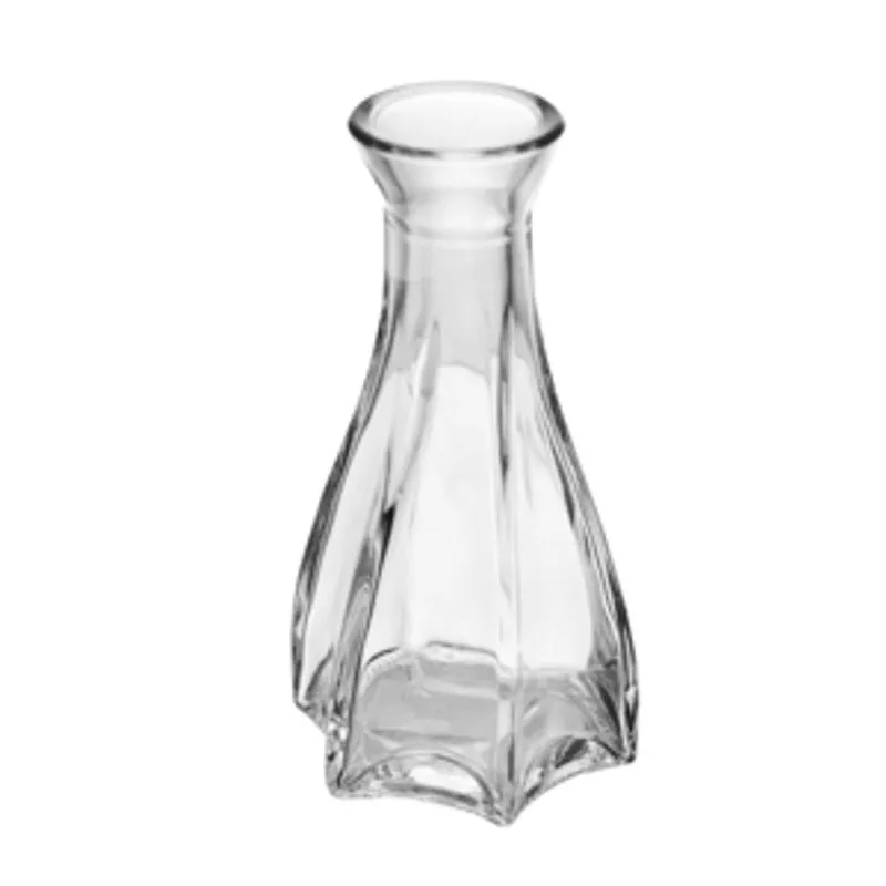 Vaso Decorativo Vitrais 6cm X 6cm X 12cm Vidro - Lyor