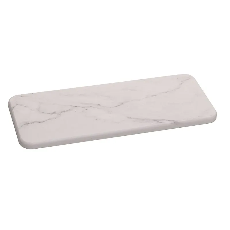 Bandeja Retangular Absorvente Para Pia Stone 25cm x 10cm Marmorizado Pedra Diatomita