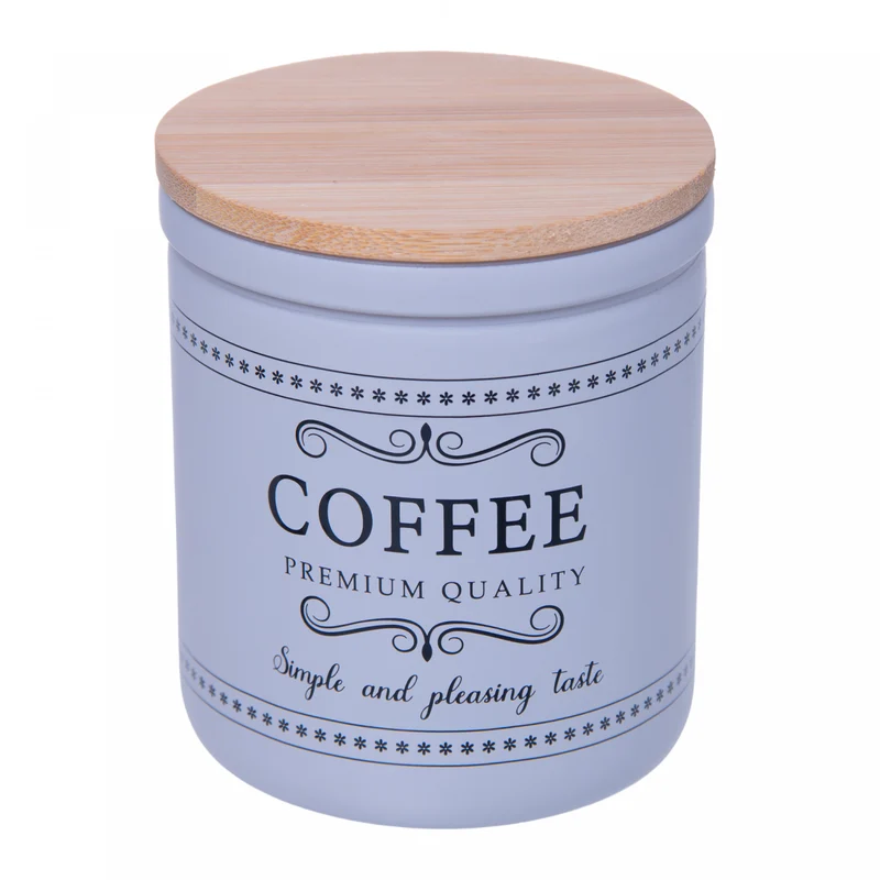 Pote Café com Tampa de Bambu Corteccia 300ml Vidro - Lyor Unico - LYOR