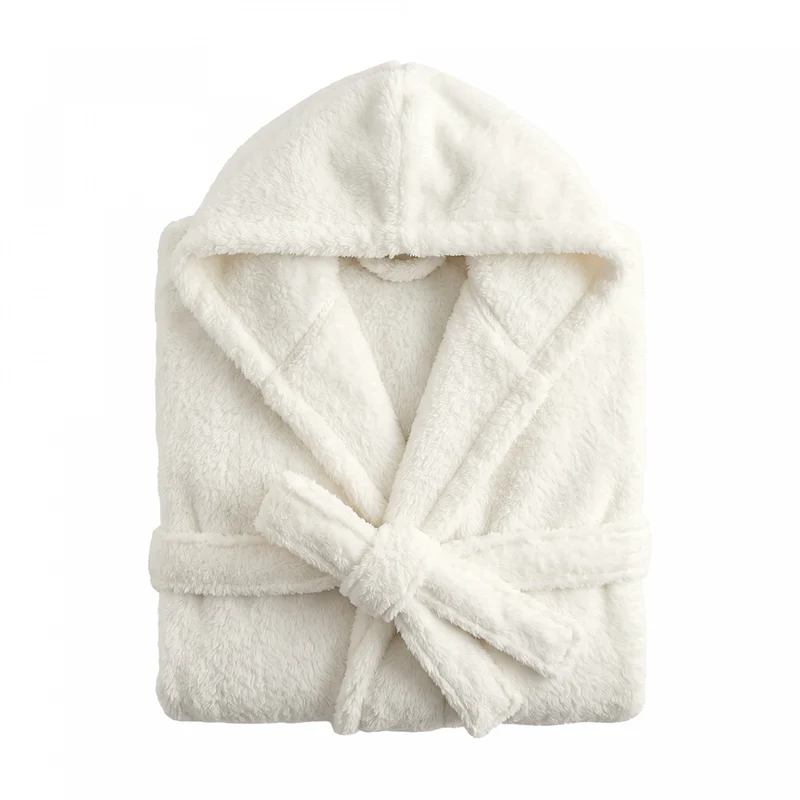 Roupão Adulto Sherpa Lounge G Off White Microfibra - Lyor Unico - LYOR