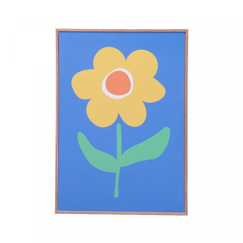 Quadro Decorativo Decora Margarida 21cm x 30cm Rosa MDF - Lyor Unico - LYOR