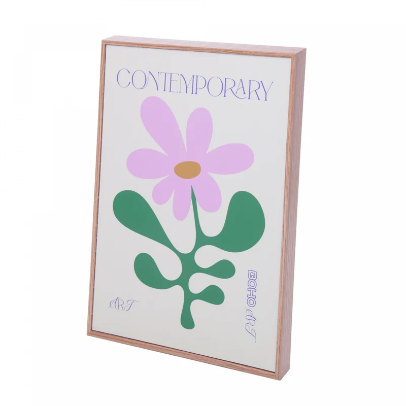 Quadro Decorativo Decora Flor 21cm x 30cm MDF - Lyor Unico - LYOR