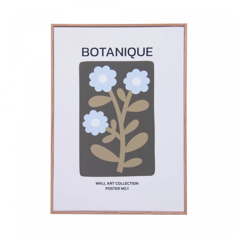 Quadro Decorativo Decora Jardim 21cm x 30cm Vermelho MDF - Lyor Unico - LYOR