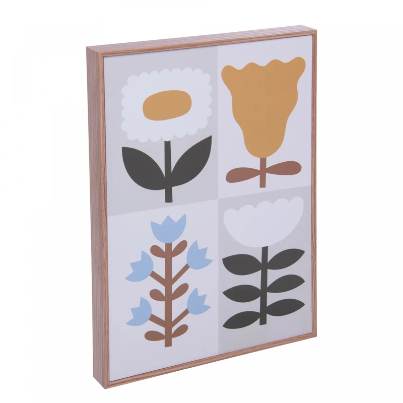 Quadro Decorativo Decora Flor do Campo 21cm x 30cm MDF - Lyor Unico - LYOR