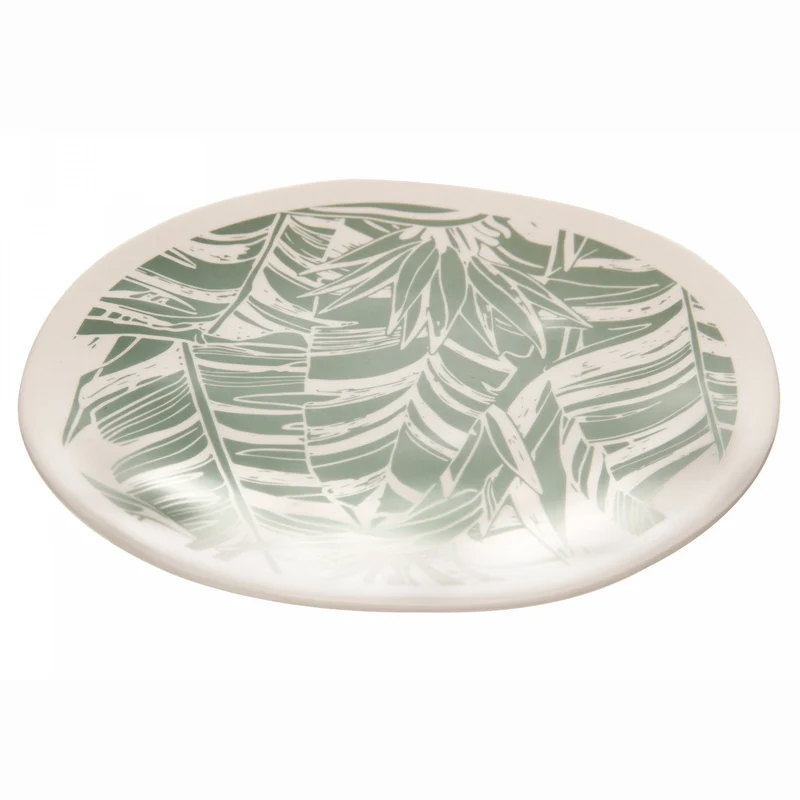 Prato para Sobremesa Campestre 21.5cm Verde Melamina - Lyor Unico - LYOR