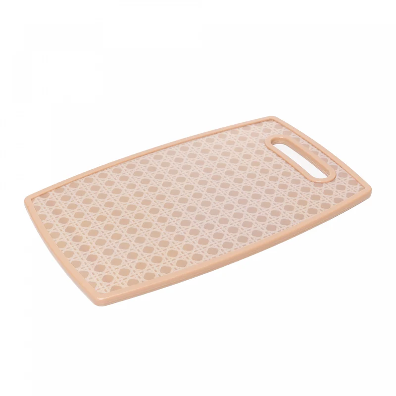 Tábua para Corte com Fundo Treliça 30cm x 20cm Creme Plástico Lyor Unico - LYOR