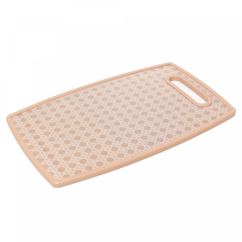 Tábua para Corte com Fundo Treliça 37cm x 23cm Creme Plástico - Lyor Unico - LYOR