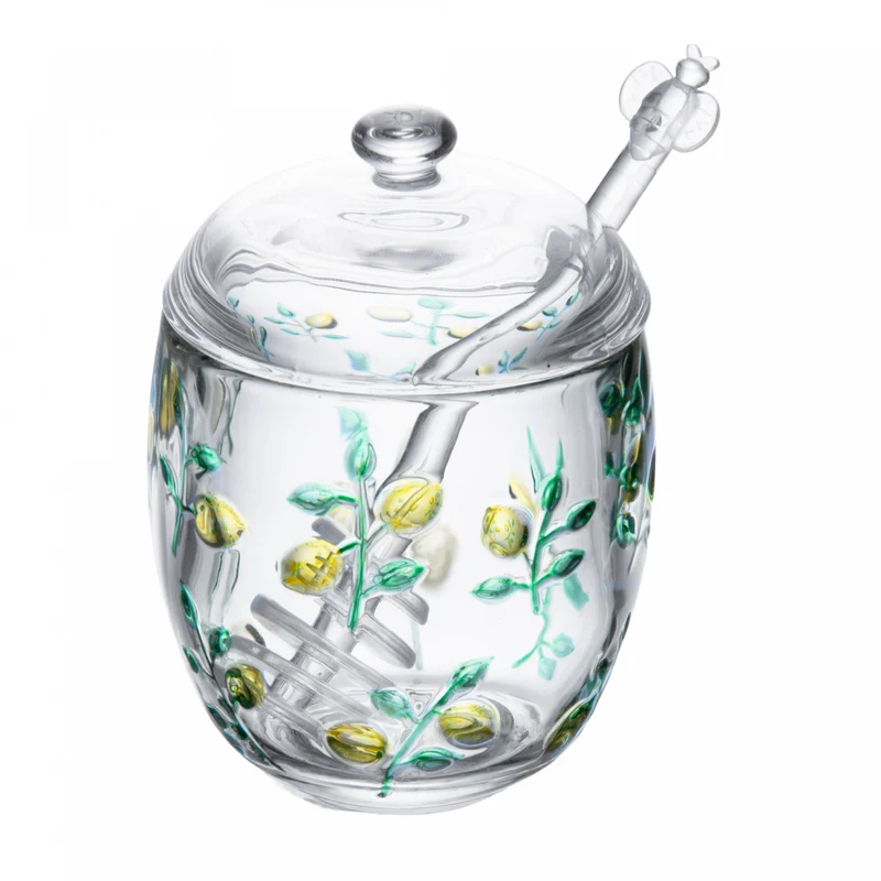 Meleira com Pegador Siciliano Hand Painting 200ml Cristal - Lyor Unico - LYOR