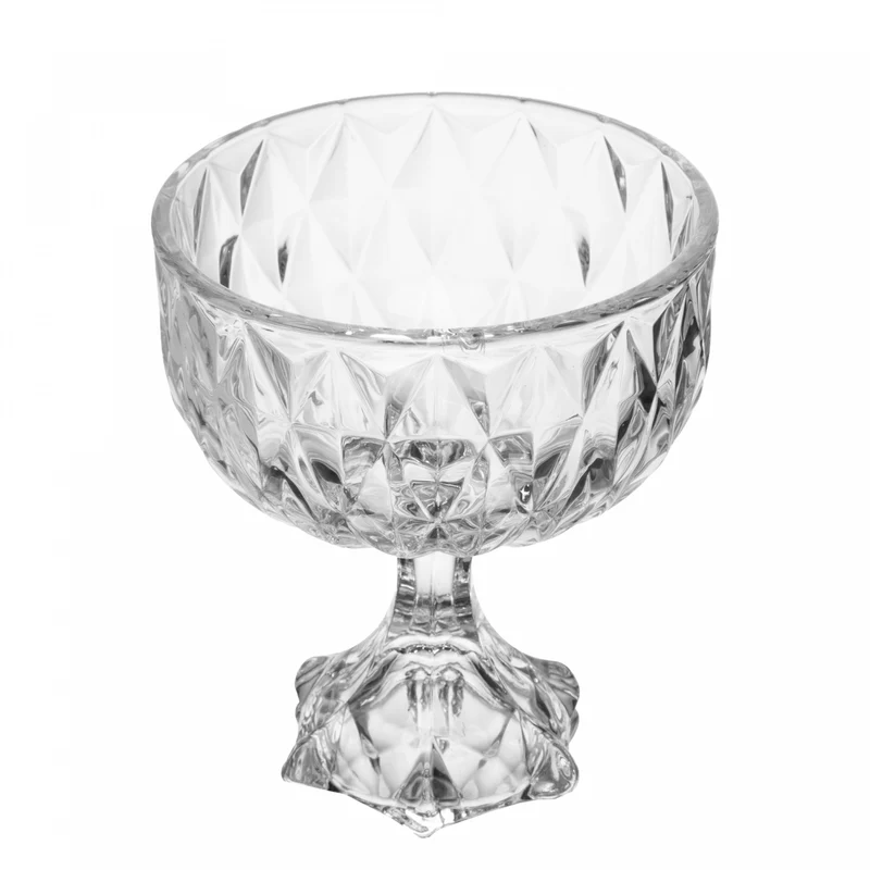 Centro de Mesa Diamond 14cm x 14cm x 15cm Cristal - Lyor Unico - LYOR