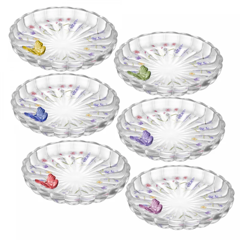 Prato Decorativo Fairy Butterfly Summer 10,5cm Sortido Cristal - Lyor Unico - LYOR