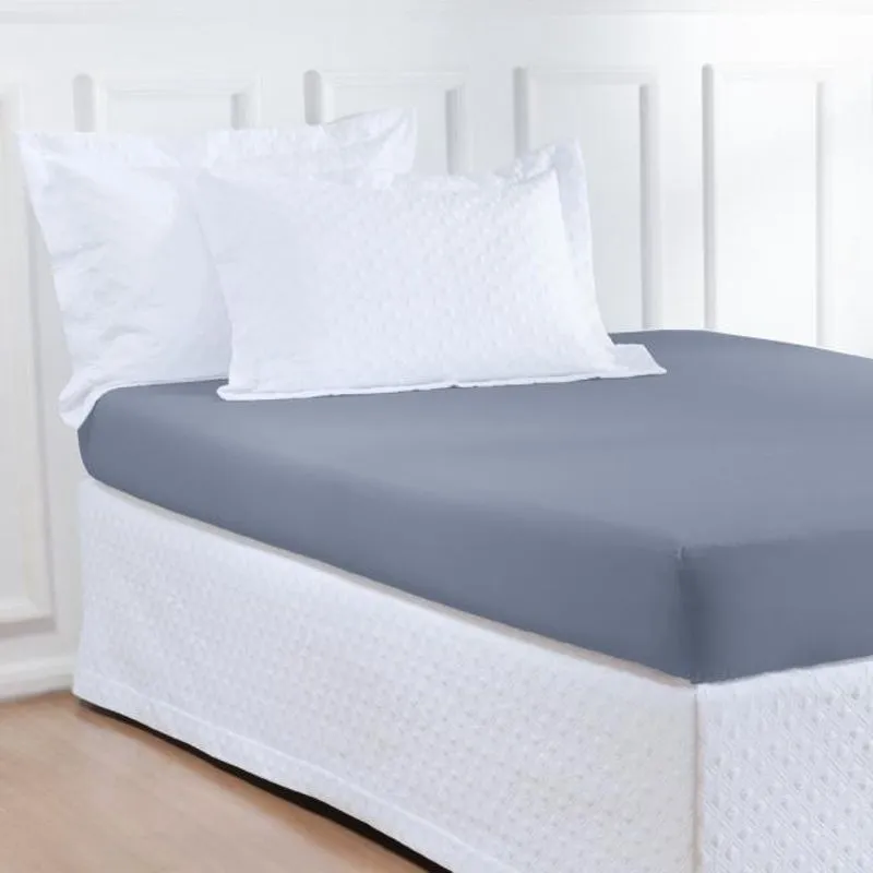 Lençol Slip Casal Queen Aspen 01 Peça - Azul