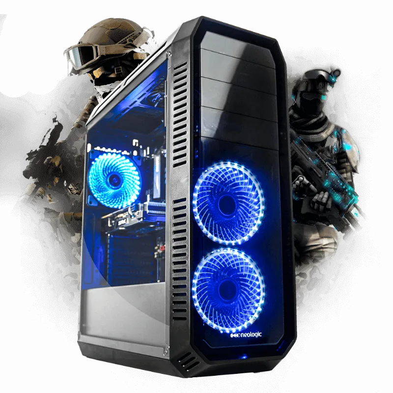 Kit PC Gamer Neologic CS BOX NLI7042 Intel Core i3-8100 8ª Geração 8GB(GeForce GTX 1050TI 4GB)1TB
