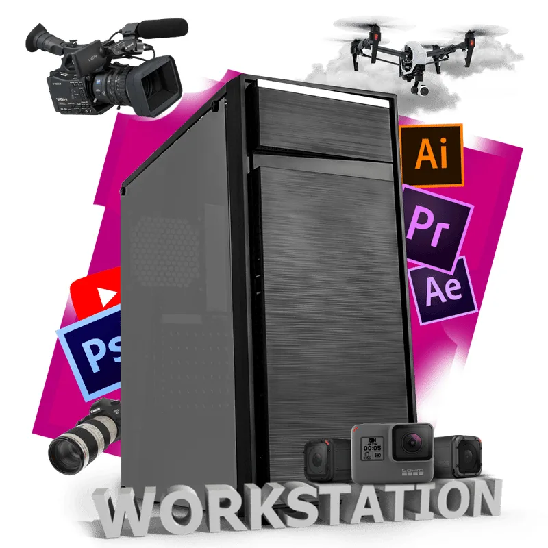Pc Neologic Workstation NLI80400 Intel i3-7100 8GB (Nvidia Quadro P1000) 1TB