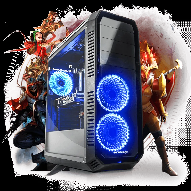 PC Gamer Neologic Moba Box NLI80973 Intel i3-7100 8GB (GeForce GTX 1050Ti) 1TB
