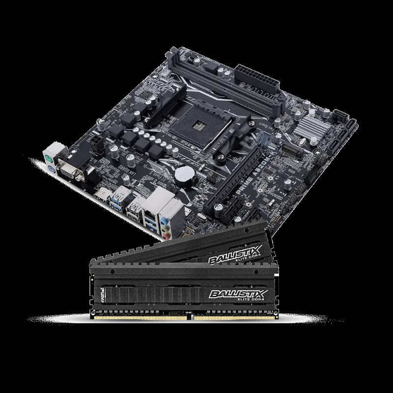 Kit Upgrade UPG0002 A320 Asus + Memória Gamer 8GB Ballistix
