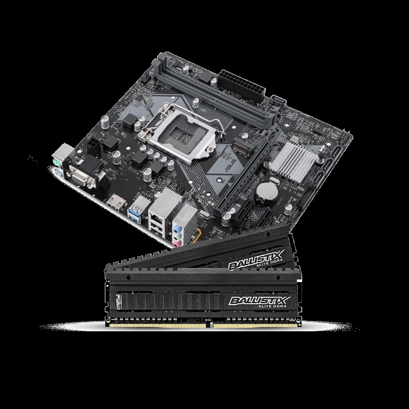 Kit Upgrade UPG0003 H310 Asus + Memória Gamer 8GB Ballistix