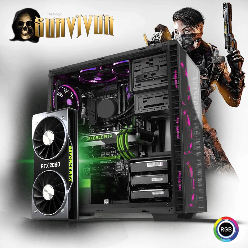 PC Gamer Neologic Survivor I NLI81156 RYZEN 7 2700 8GB (RTX 2060) 1TB