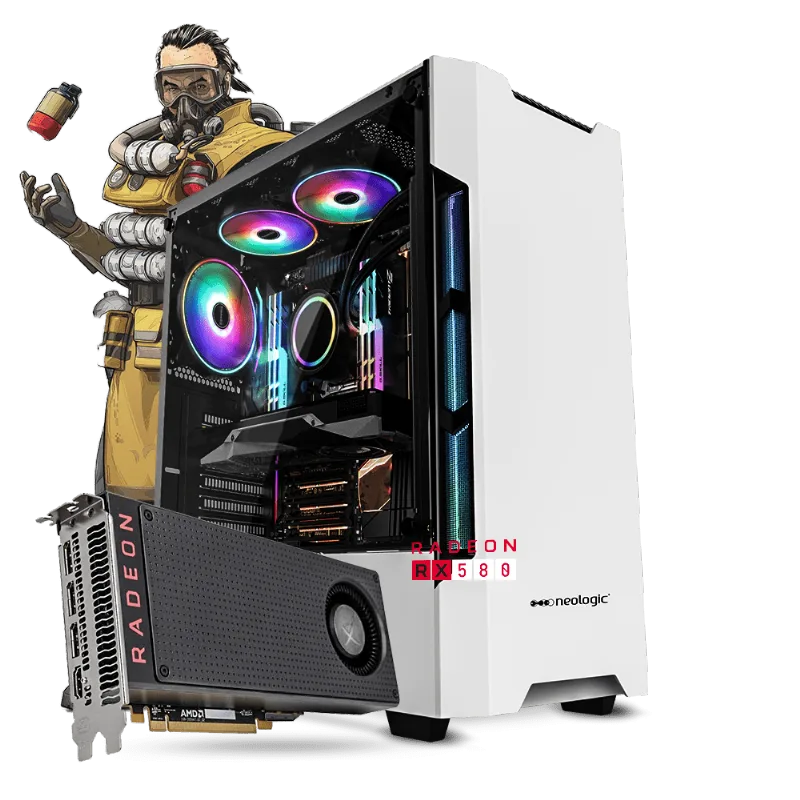 PC Gamer Neologic NLI81367 Ryzen 5 2400G 8GB (RX 580 8GB) SSD 240GB