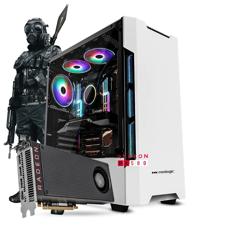 PC Gamer Neologic NLI81370 Ryzen 7 2700 8GB (RX 580 8GB) SSD 240GB