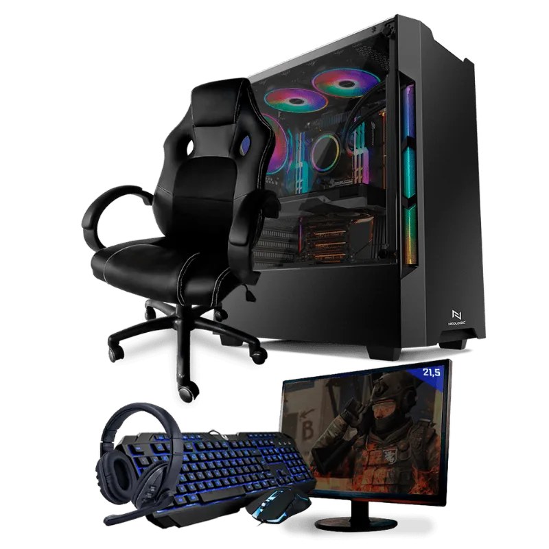 PC Gamer Completo Neologic Start NLI81437 Ryzen 3 2200G 8GB ( Radeon Vega 8 Integrado) 1TB + Cadeira Gamer