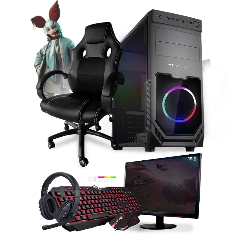 PC Gamer Completo Neologic Start NLI81460 Ryzen 5 2400G 8GB (Radeon RX Vega 11 Integrado) SSD 480GB + Cadeira Gamer