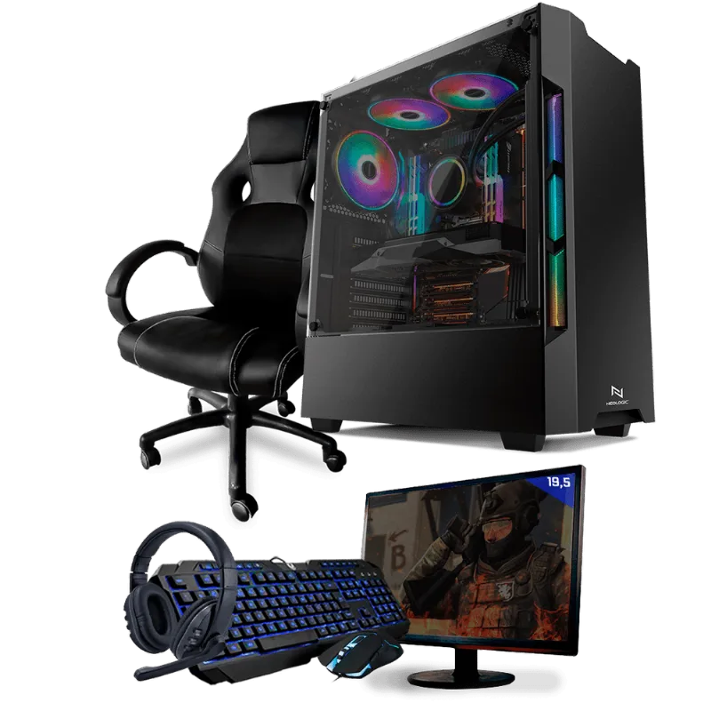 PC Gamer Completo Neologic Start NLI81449 Ryzen 3 2200G 8GB ( Radeon Vega 8 Integrado) 1TB + Cadeira Gamer
