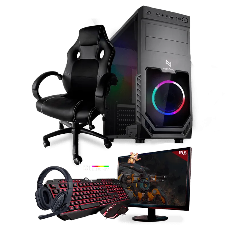 PC Gamer Completo Neologic Start NLI81453 Ryzen 3 2200G 8GB ( Radeon Vega 8 Integrado) SSD 240GB + Cadeira Gamer