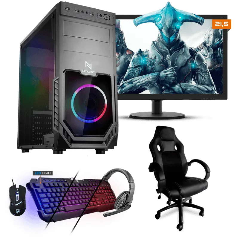 PC Gamer Completo Neologic NLI81557 Ryzen 3 2200G 8GB (RX 570 4GB) 1TB + Cadeira Gamer