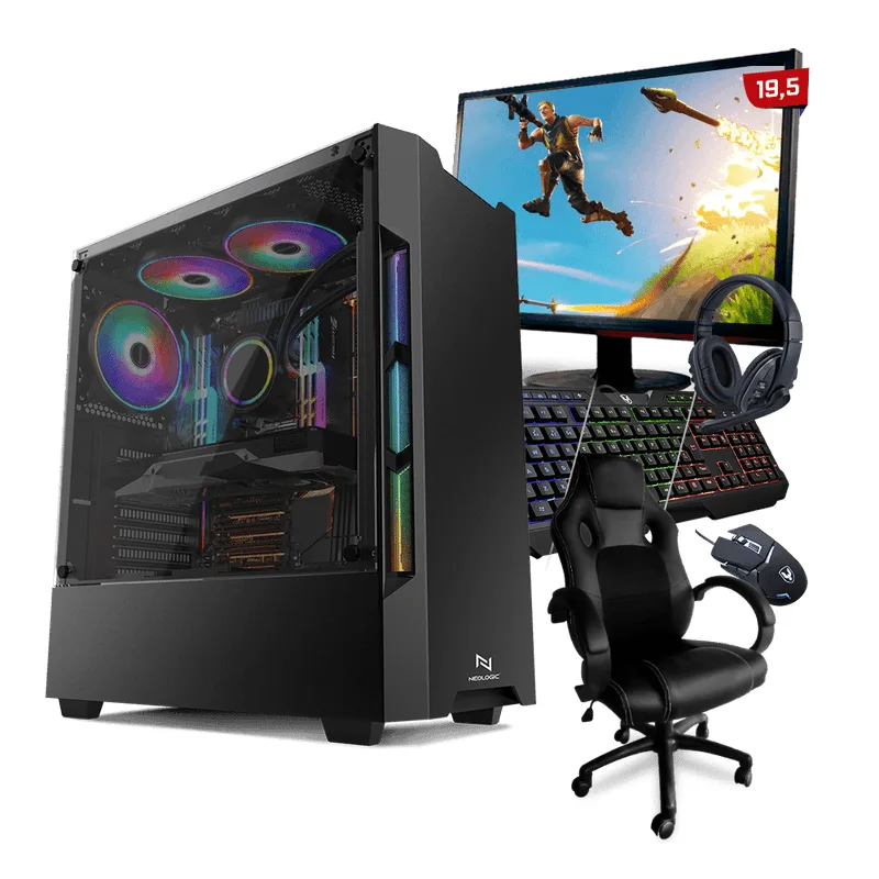 PC Gamer Completo Neologic Start NLI81633 Ryzen 5 3400G 8GB (Radeon Vega 11 Integrado) SSD 240GB