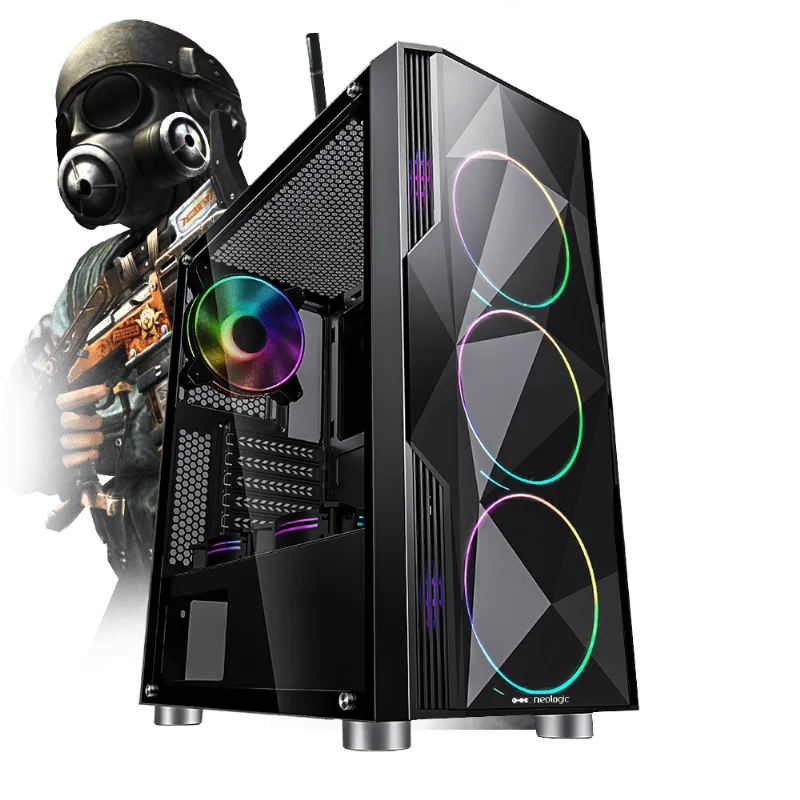 Pc Gamer E-Sports Neologic NLI81709 Intel i3-8100 8GB (GTX 1660TI 6GB) 1TB