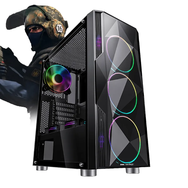 Pc Gamer E-Sports Neologic NLI81714 Intel i5-9400F 8GB (RTX 2060 SUPER 8GB) 1TB