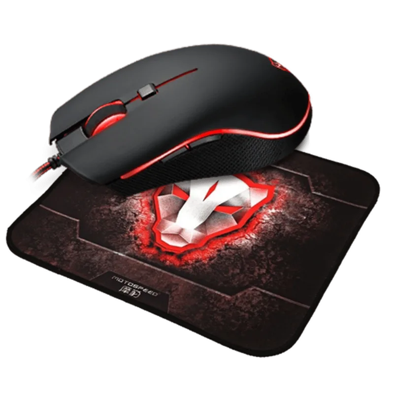 Kit Gamer Motospeed Challenger Vision Mouse V40 + Mousepad P70