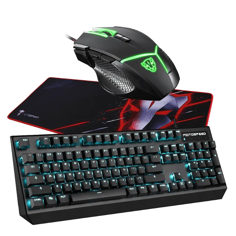 Kit Gamer Motospeed Level Magic Teclado K95+Mouse V18 +Mousepad P60