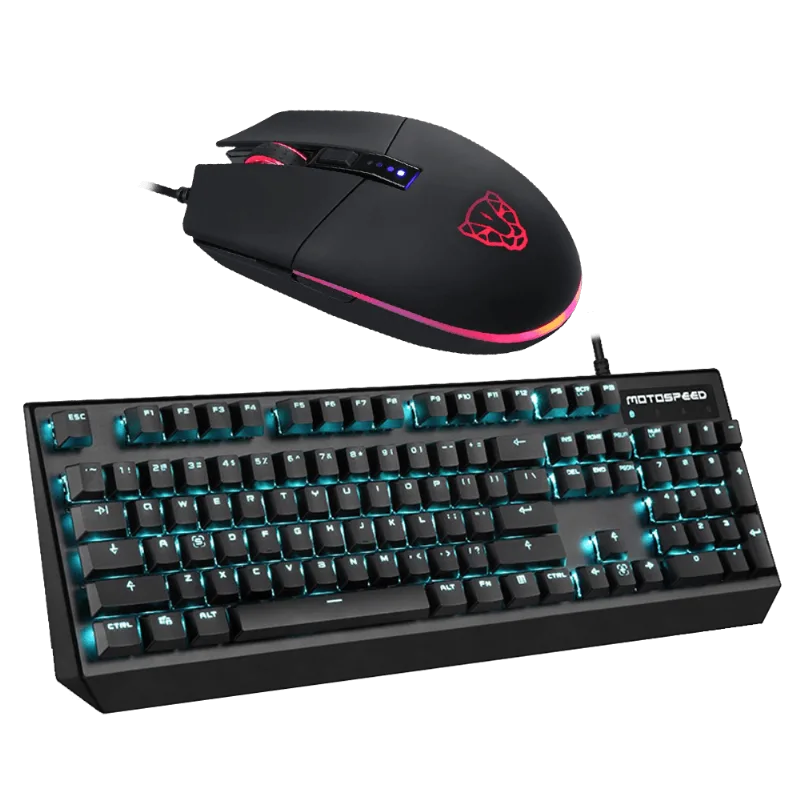 Kit Gamer Motospeed Fantasy Knight Teclado CK95+Mouse V50