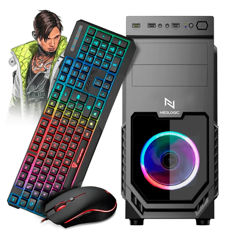 KIT - PC Gamer Neologic Motospeed NLI82177 AMD Ryzen 3 2200G 8GB (Radeon Vega 8 Integrado) SSD 240GB