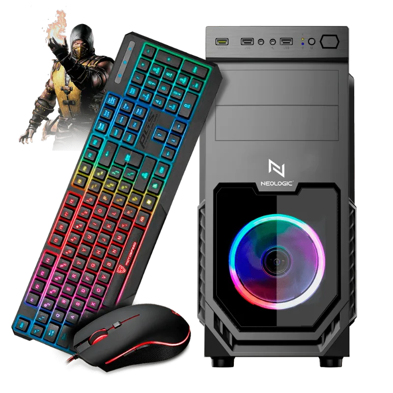 Kit PC Gamer Neologic Motospeed NLI82182 Intel I3-9100F 8GB (GTX 1650 4GB) SSD 120GB