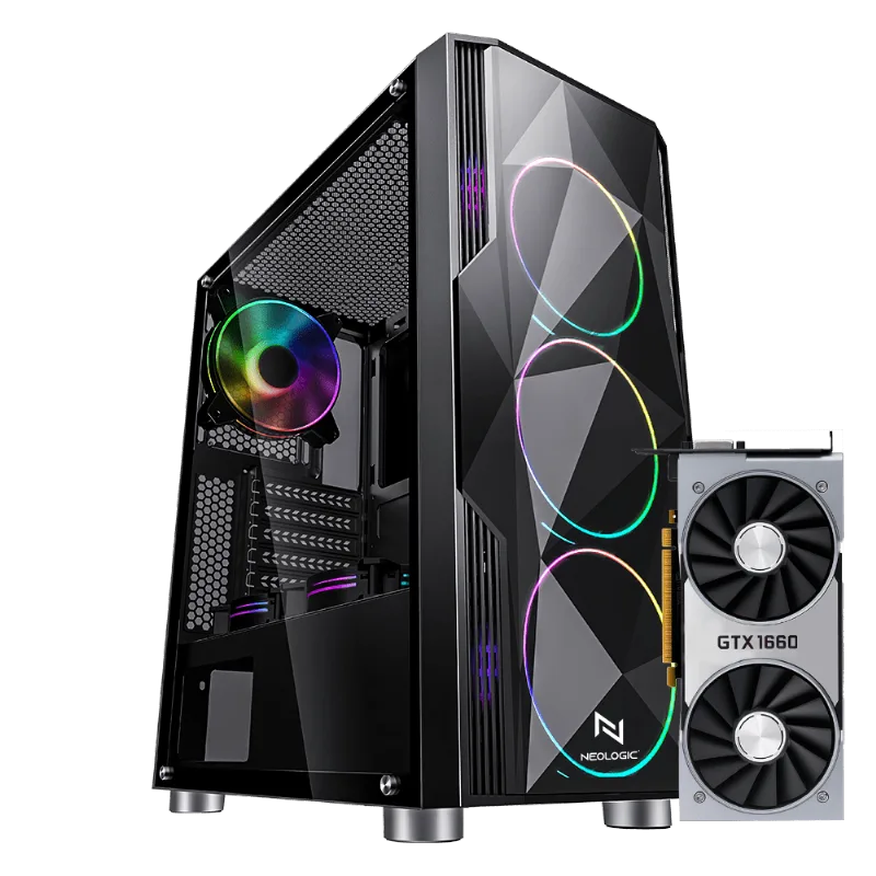 PC Gamer Neologic Dragon Gold NLI82599 Intel i7 10700F 16GB (GTX 1660 6GB) HD 1TB + SSD 240GB