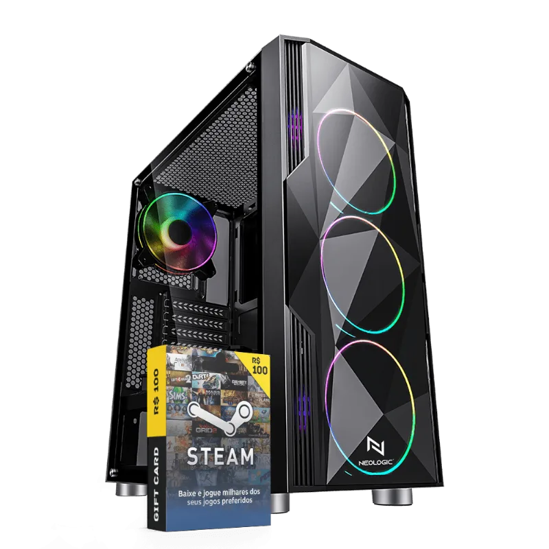 Pc Gamer E-Sports Neologic NLI82699 Intel i5-10400F 16GB (GTX 1660 6GB) SSD 240GB + Gift Card Steam 100