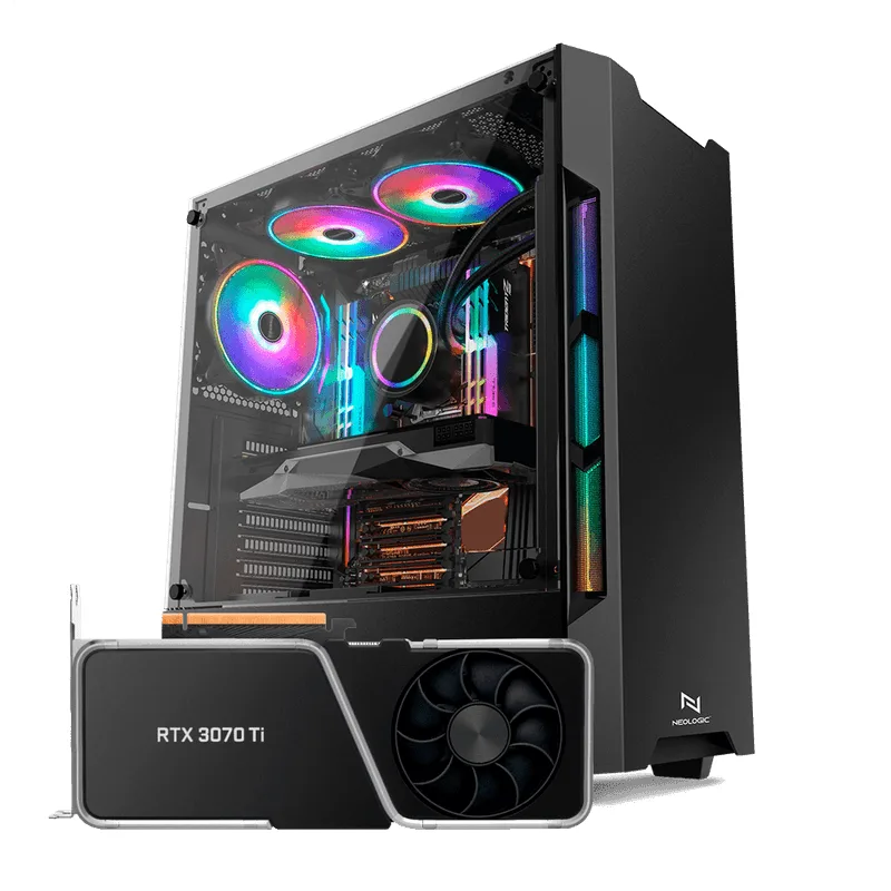 PC Gamer Neologic Dragon Diamond NLI82704 Ryzen 5 3600 8GB (RTX 3070TI 8GB) 1TB 600W 80 Plus