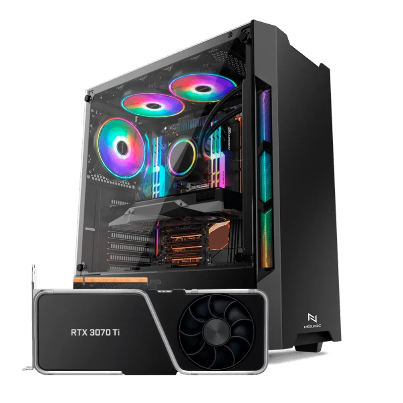 PC Gamer Intel i7 10700F 16GB (RTX 3070TI 8GB) SSD 240GB 600W 80 Plus, Neologic Dragon Diamond - NLI82719