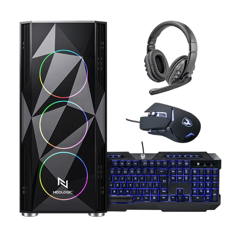 Kit - Pc Gamer Neologic NLI82751 AMD Ryzen 5 5600G 8GB (Radeon Vega 7 Integrado) SSD 120GB