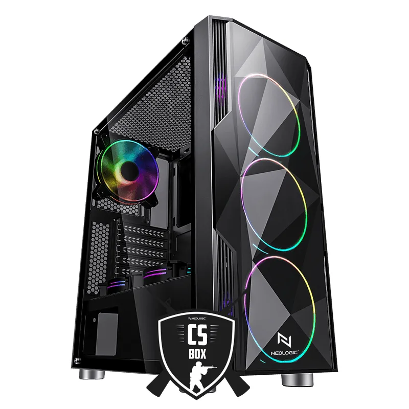 Pc Gamer Neologic CS BOX NLI83200 INTEL i3 10100F 8GB (GTX 1660 6GB) SSD 240GB 500W 80 Plus