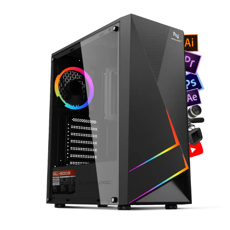 PC Neologic Para Edição NLI83281 i5-10400F 16GB (GTX 1660 SUPER) 1TB + SSD 240GB 500W