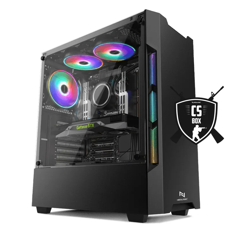 Pc Gamer Ryzen 7 5700G 16GB(GTX 1650 4GB) SSD 240GB 500W 80 Plus, Neologic CS BOX - NLI83322